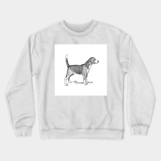 Beagle art Crewneck Sweatshirt by Wanderingangel